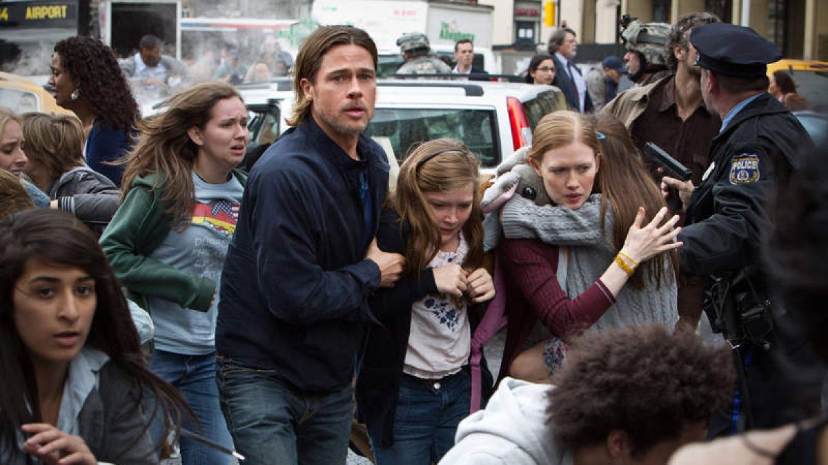 Imagen de la película ‘Guerra Mundial Z’, protagonizada por Brad Pitt.