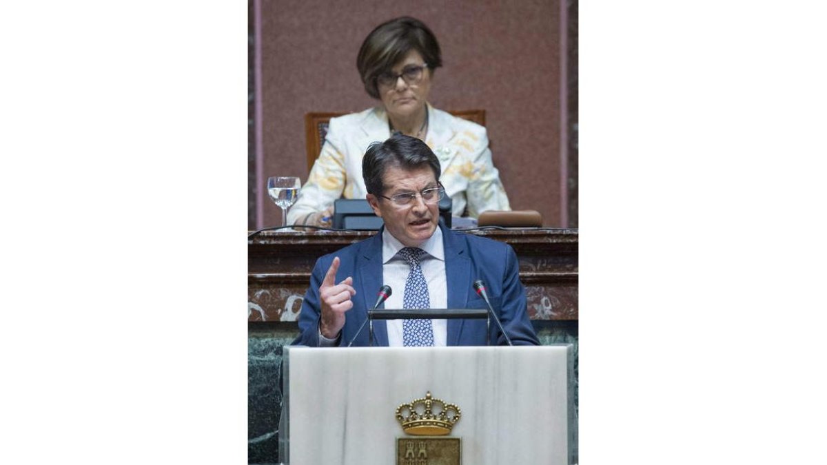 El portavoz del PP en el parlamento murciano, Jódar. M. GUILLÉN