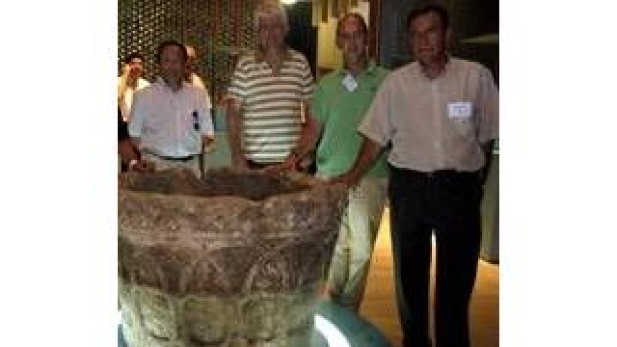 Los rectores de las universidades y el consejero Mateos, en la Expo