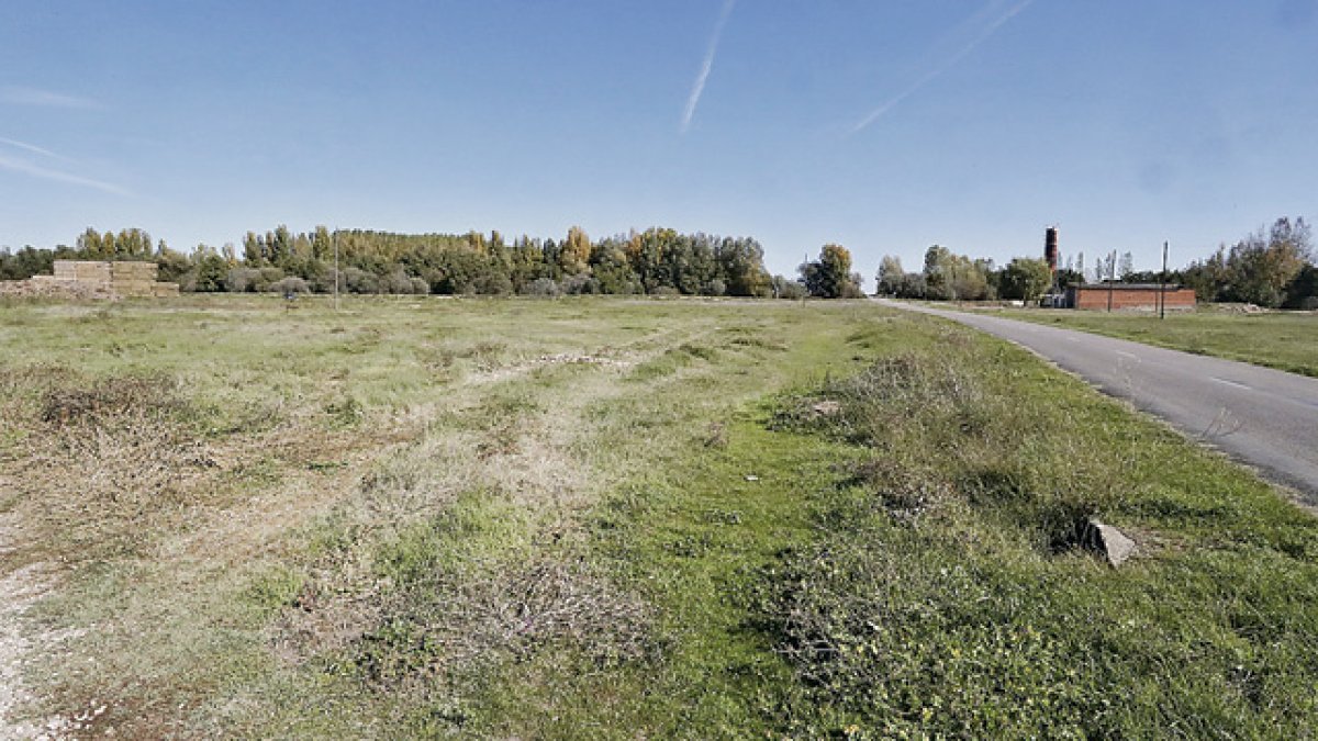 Zona de Las Eras de Santa Colomba de la Vega donde se construiría el parque lúdico. RAMIRO