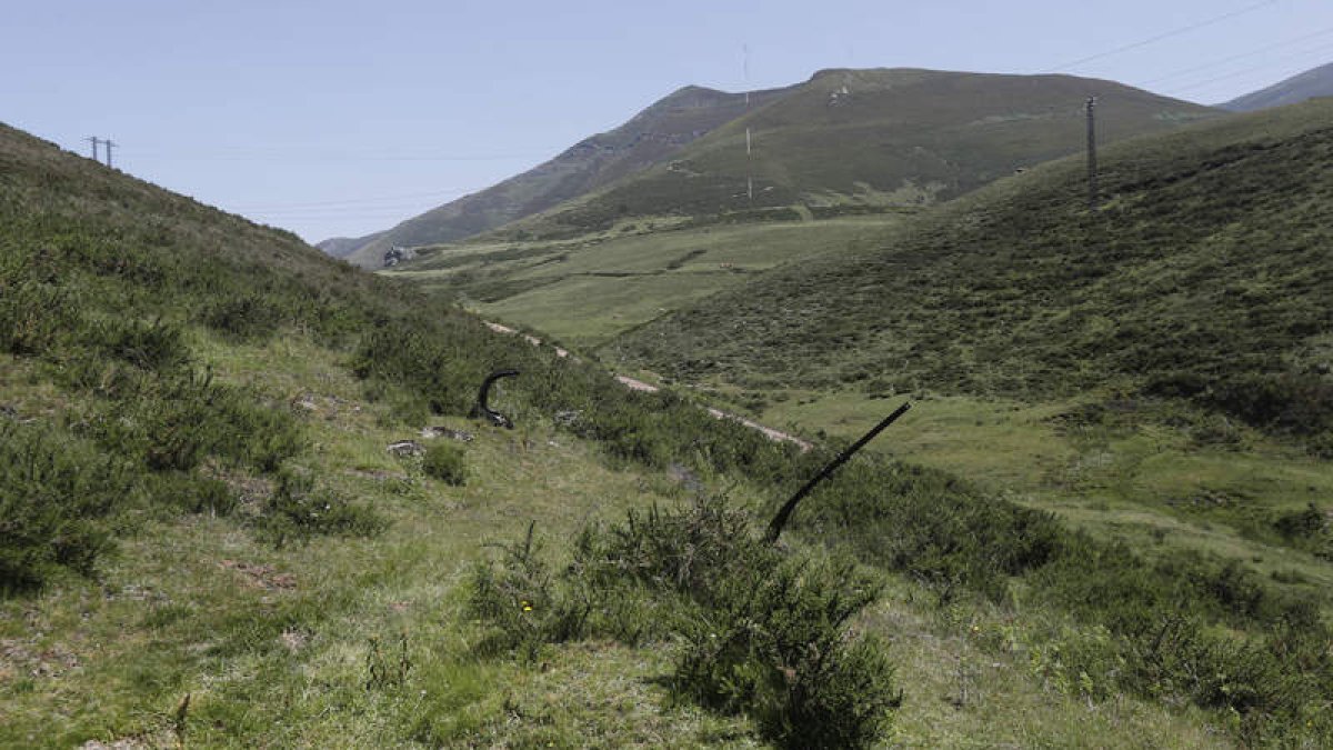 Paraje de Villamanín donde se ha planeado instalar un parque eólico. JESÚS F. SALVADORES