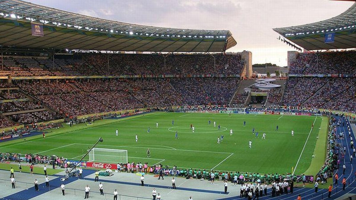 El Estadio Olímpico de Berlín, durante el Francia-Italia de la final del Mundial del 2006.