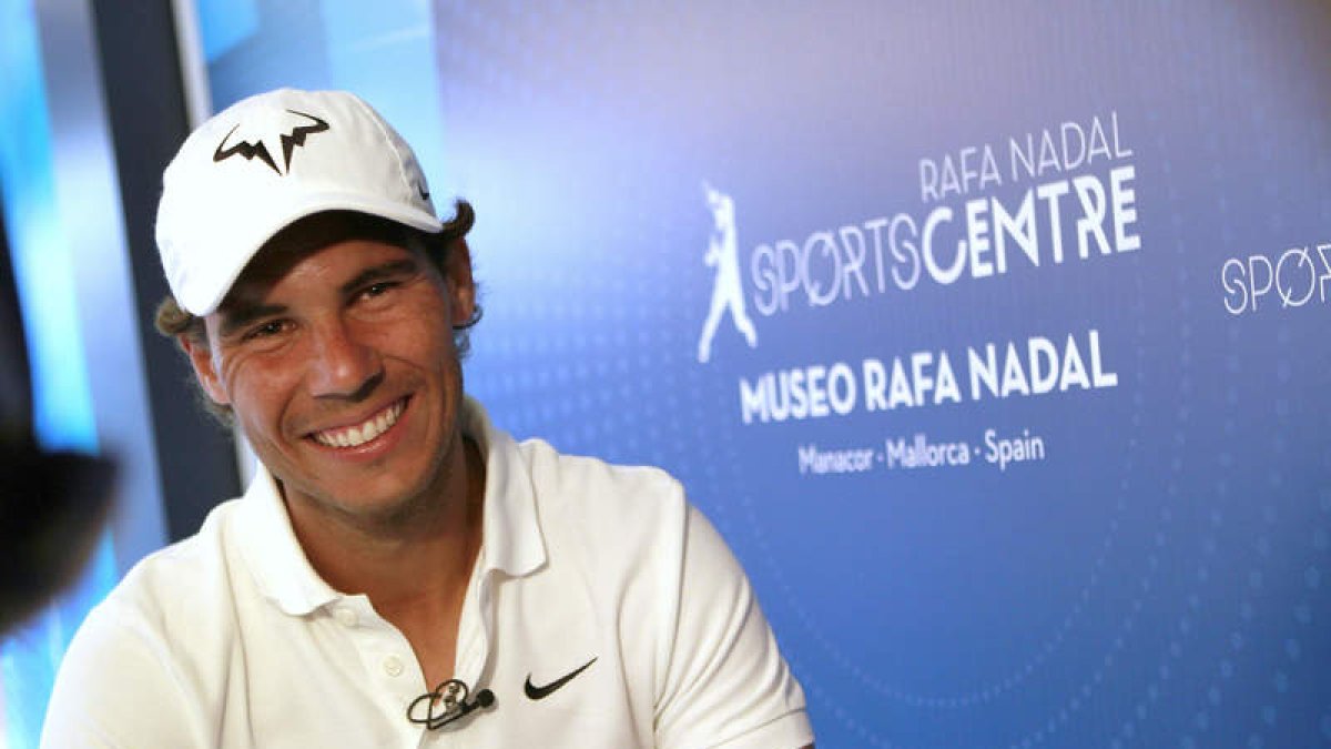 Nadal, ayer, en la inauguración de su museo. J. GRAPELLI