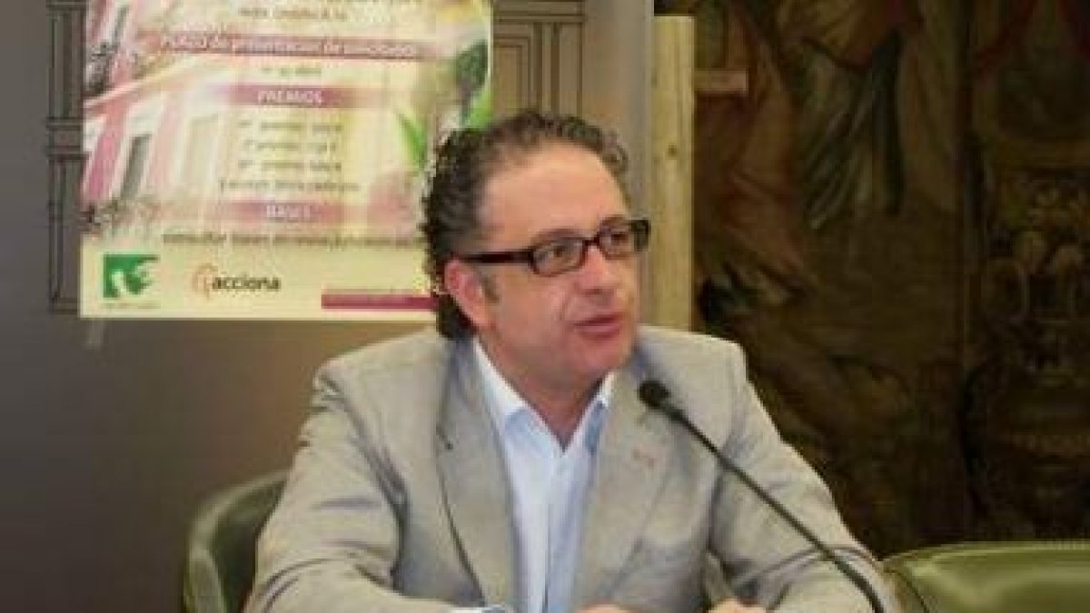 Javier Chamorro, en la rueda de prensa.