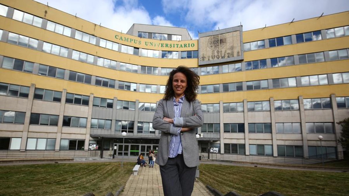 Marta García, investigadora del grupo Geoinca del Campus de Ponferrada