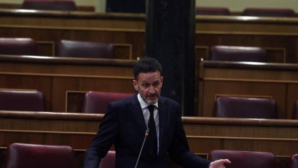 El diputado de Ciudadanos, Edmundo Bal, interviene durante el pleno del Congreso. KIKO HUESCA