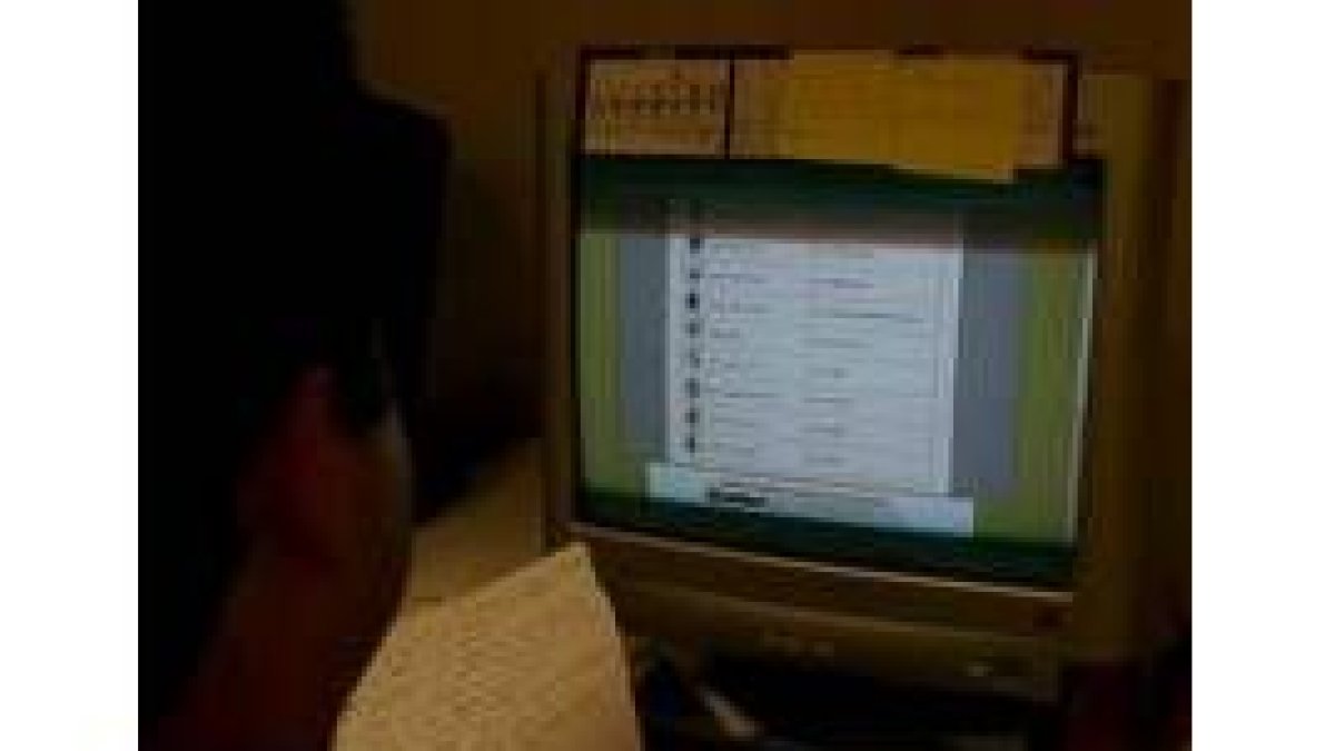 En la imagen se ve a un internauta observando una página web