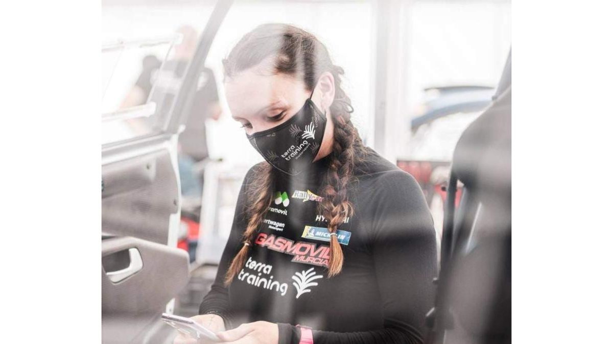 La piloto leonesa Alba Sánchez. DL