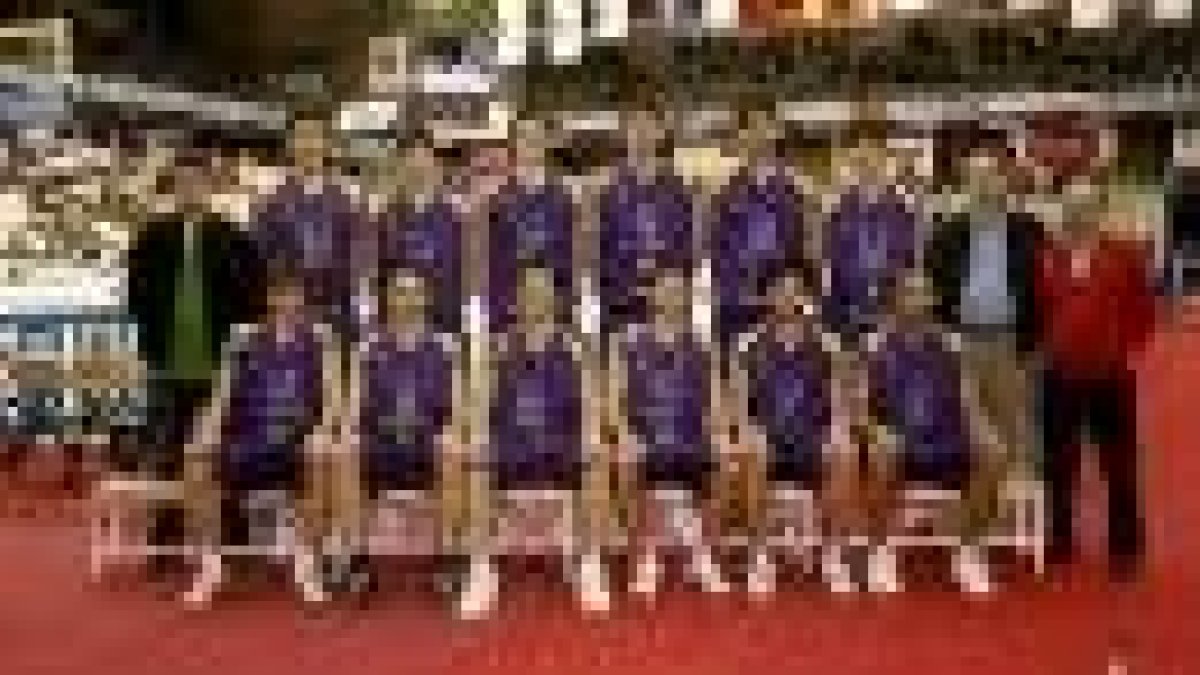 Fotos de familia de los jugadores del Ciudad de Ponferrada