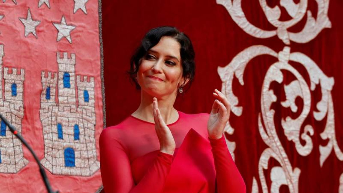Isabel Díaz Ayuso tras su investidura celebrada en la Real Casa de Correos de Madrid. ZIPI