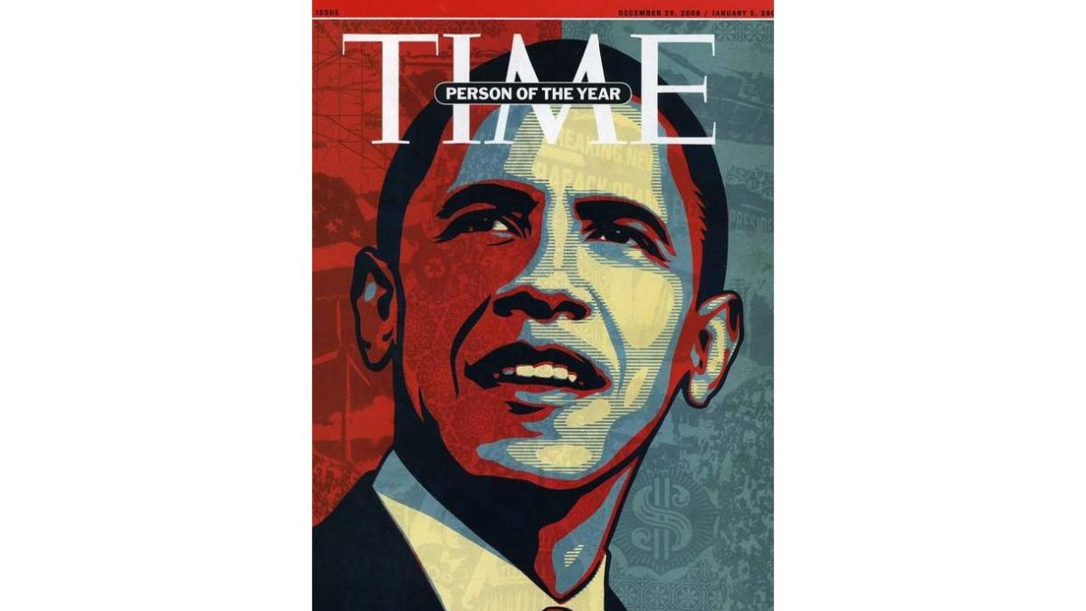 Portada de la revista ‘Time’ con el rostro de Obama.