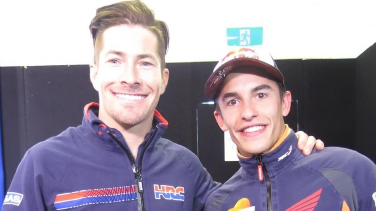 El norteamericano Nicky Hayden y Marc Márquez, en Australia.
