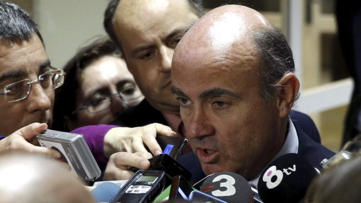 El ministro de Economía, Luis de Guindos.