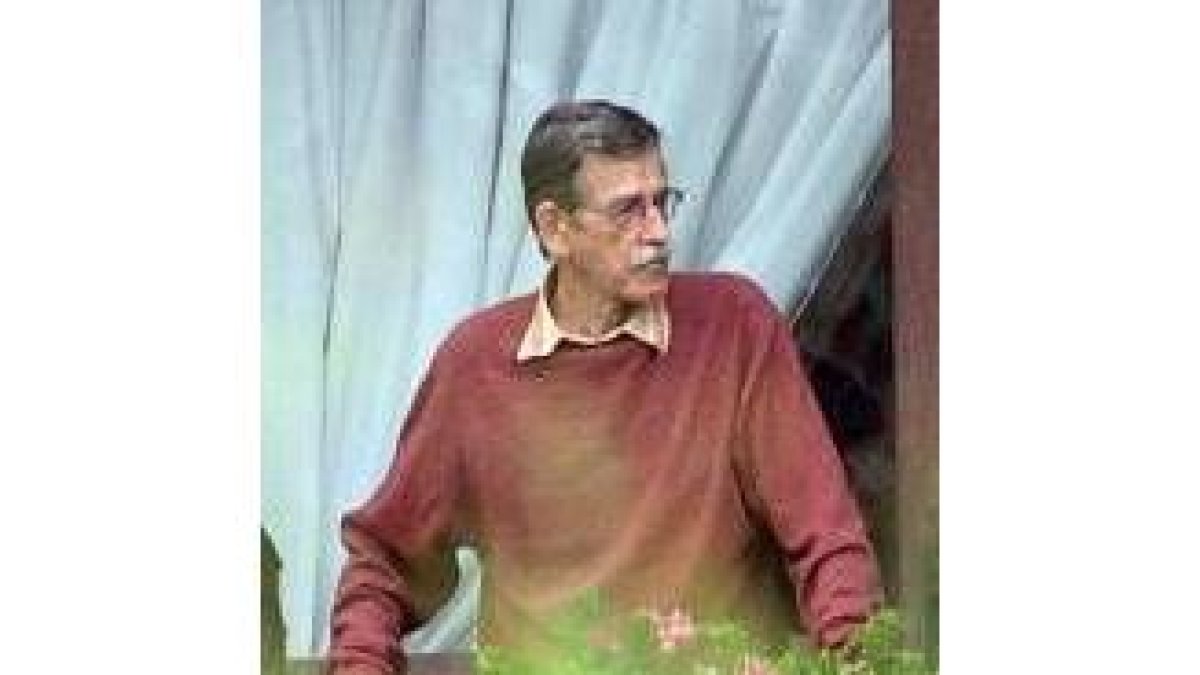 Julen Madariaga, ayer, en su casa, antes de ser detenido