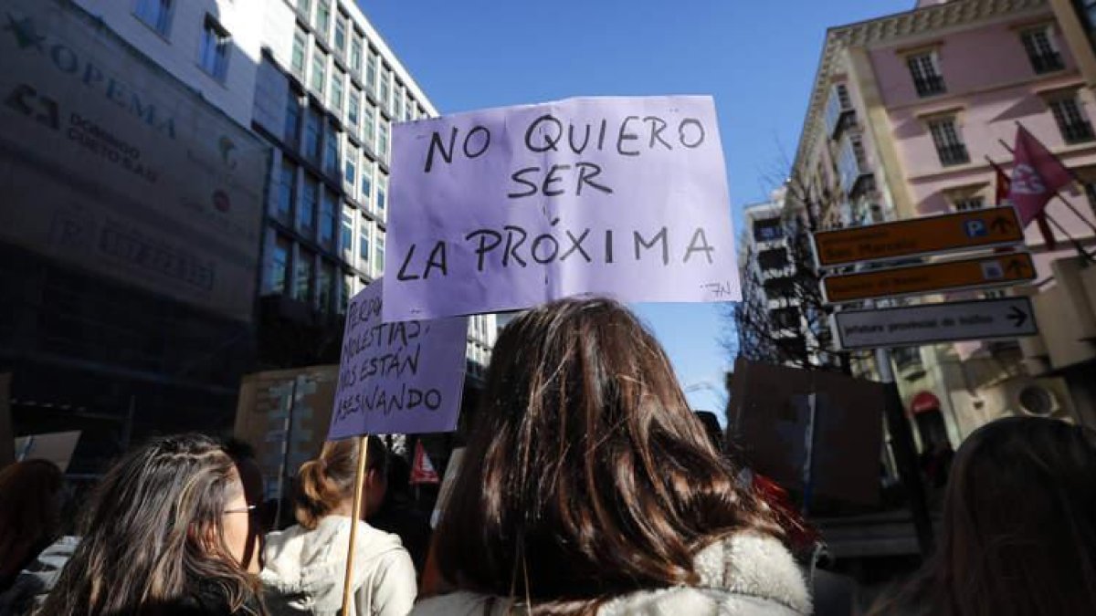 Los carteles y consignas fueron una constante.