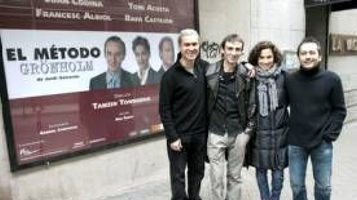 Imagen de los actores que protagonizan la obra «El método» en la nueva temporada de Madrid