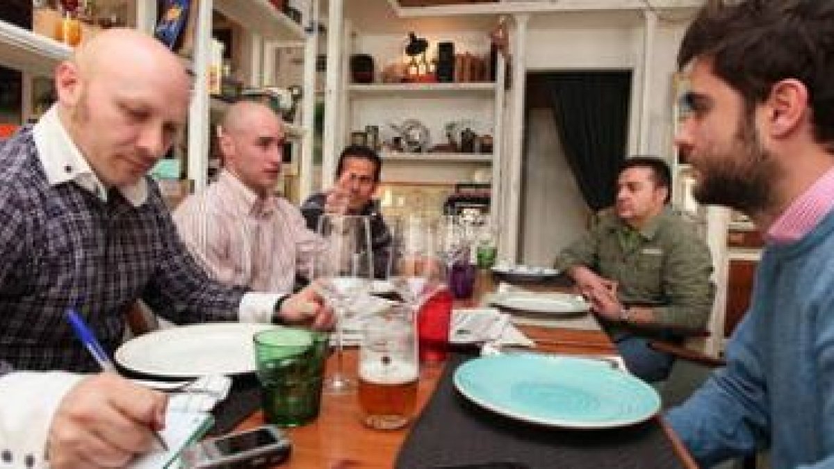 Miguel Ángel Tranca, Juanjo Bernabé, Ángel Fraguas, Georgino Fernández y Sergio Cancelo.