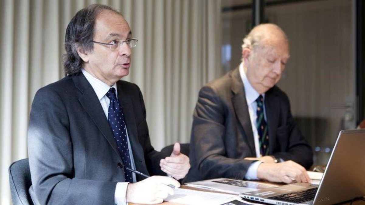 Pere Viñolas y Juan José Brugera, consejero delegado y presidente de Colonial.