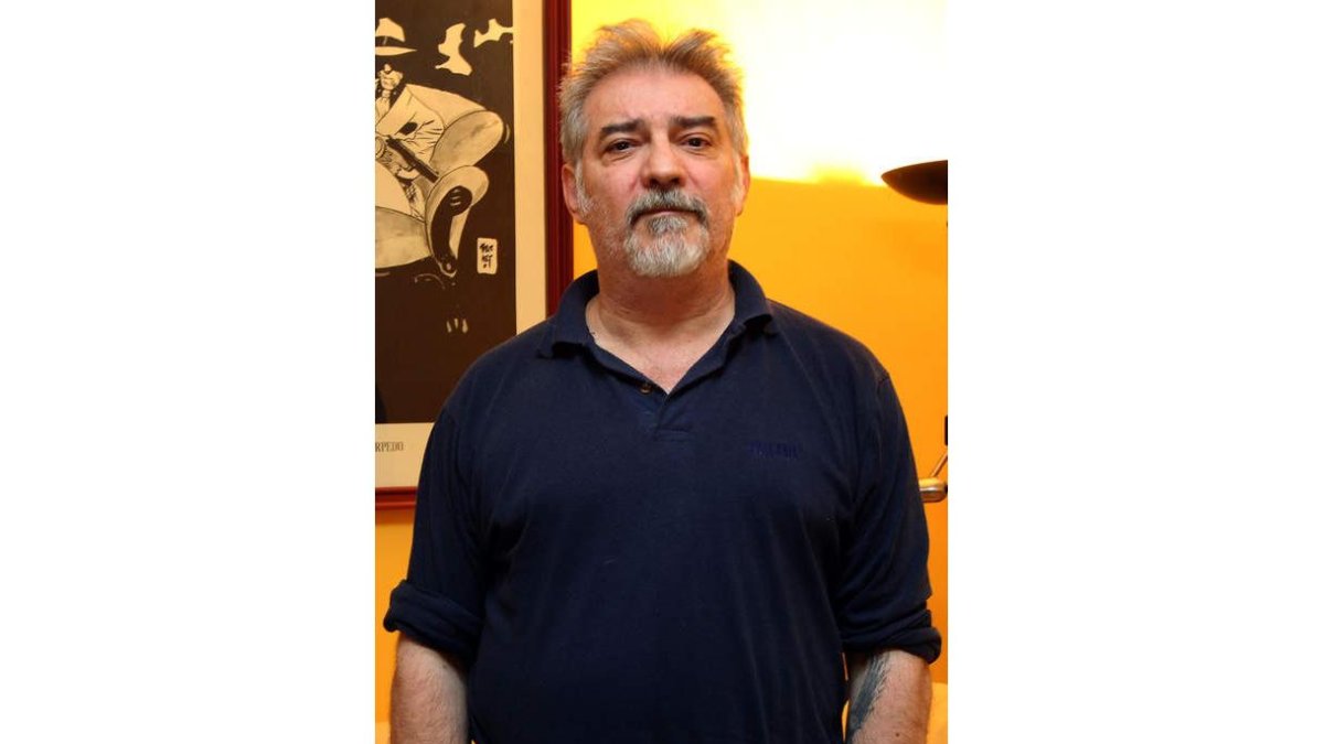 La veterana voz del grupo madrileño Malevaje, Antonio Bartrina. RAQUEL P. VIECO