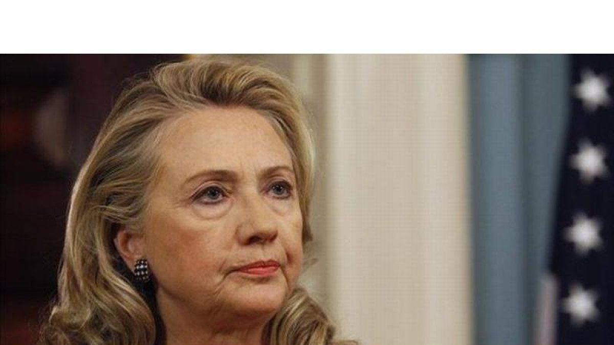 Hillary Clinton, en el Departamento de Estado, el 12 de septiembre.