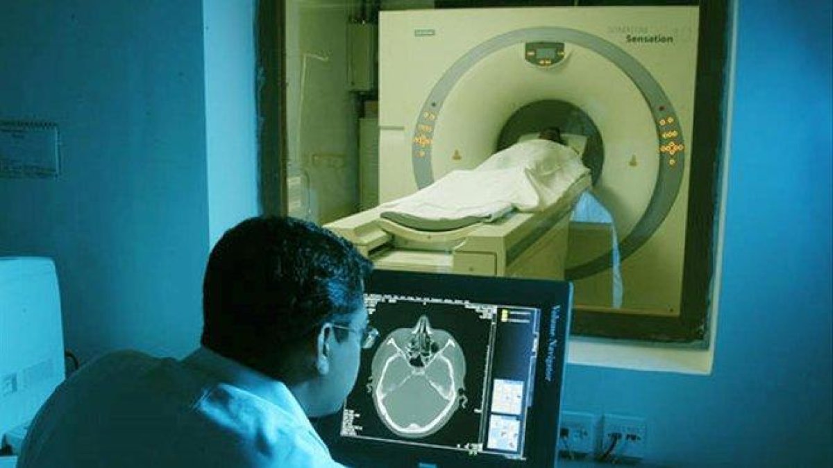 Escáner en un hospital.