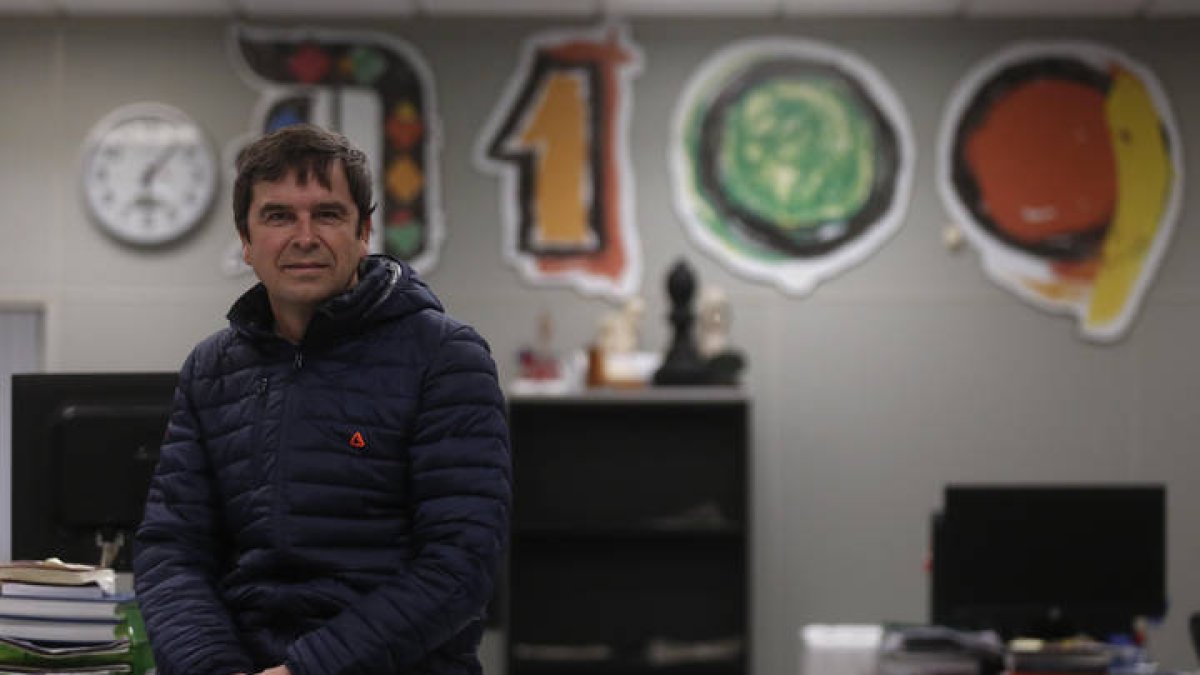 Eduardo Docampo, entrenador de la Cultural Leonesa. F. Otero Perandones.