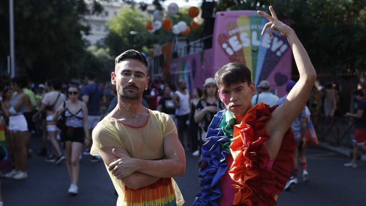 Participantes de la manifestación del Orgullo 2022. EMILIO NARANJO