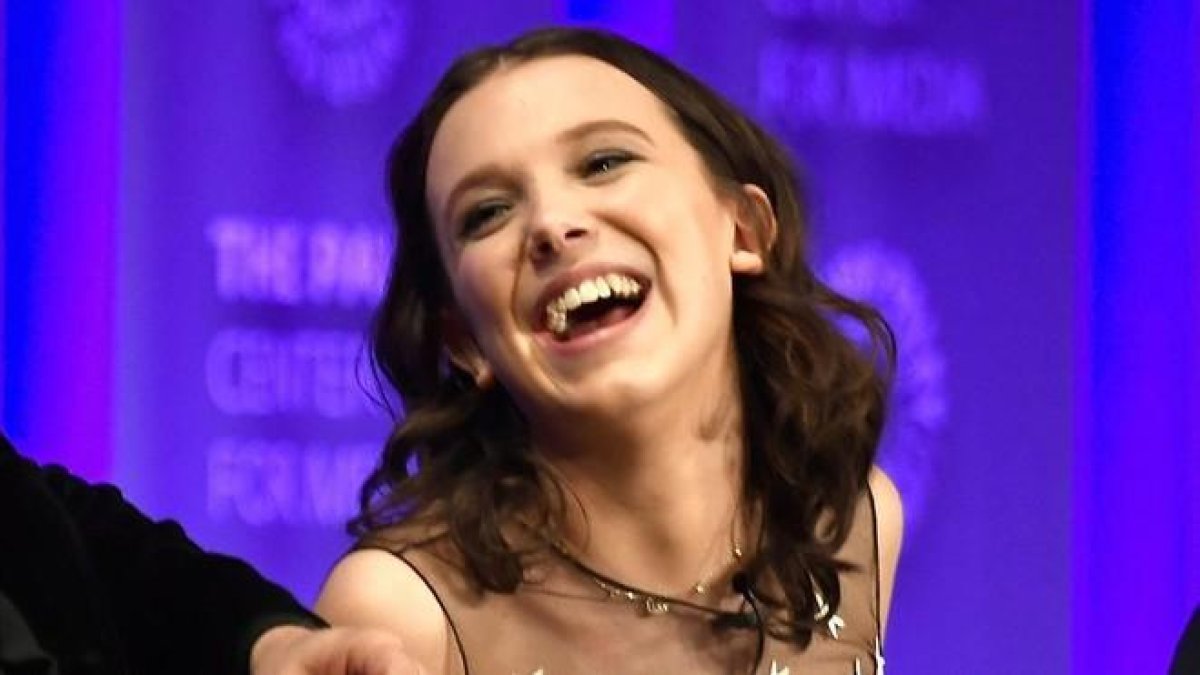 La actriz Millie Bobby Brown, protagonista de Stranger Things, en el PaleyFest de Los Ángeles.