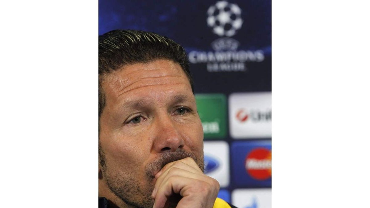Simeone, el entrenador del Atlético de Madrid.