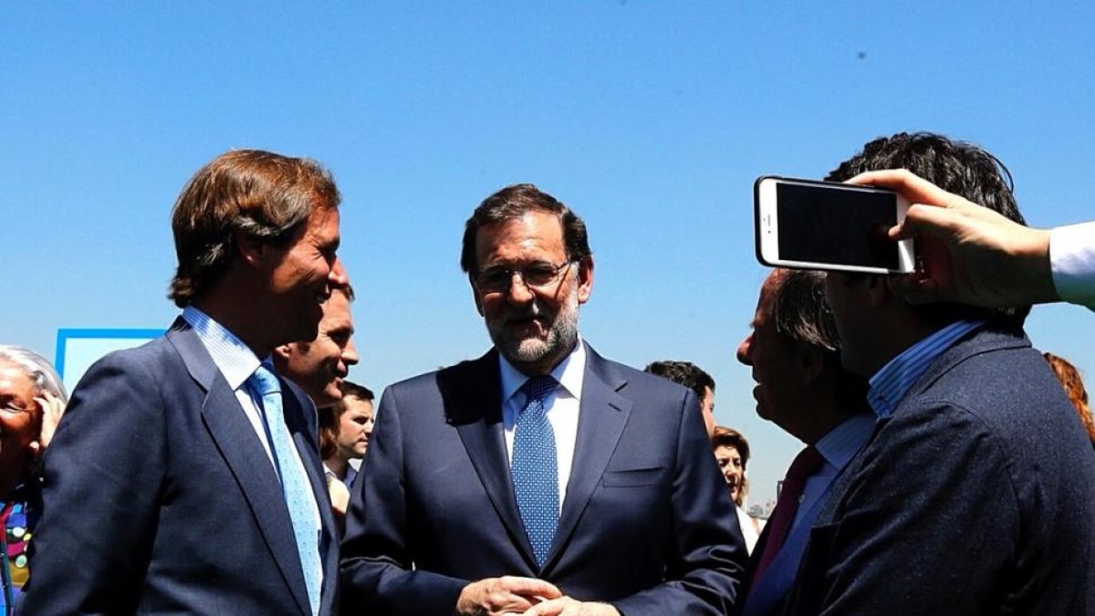 Mariano Rajoy, el pasado día 7, en la presentación de la candidatura del PP por Madrid al Congreso y al Senado.
