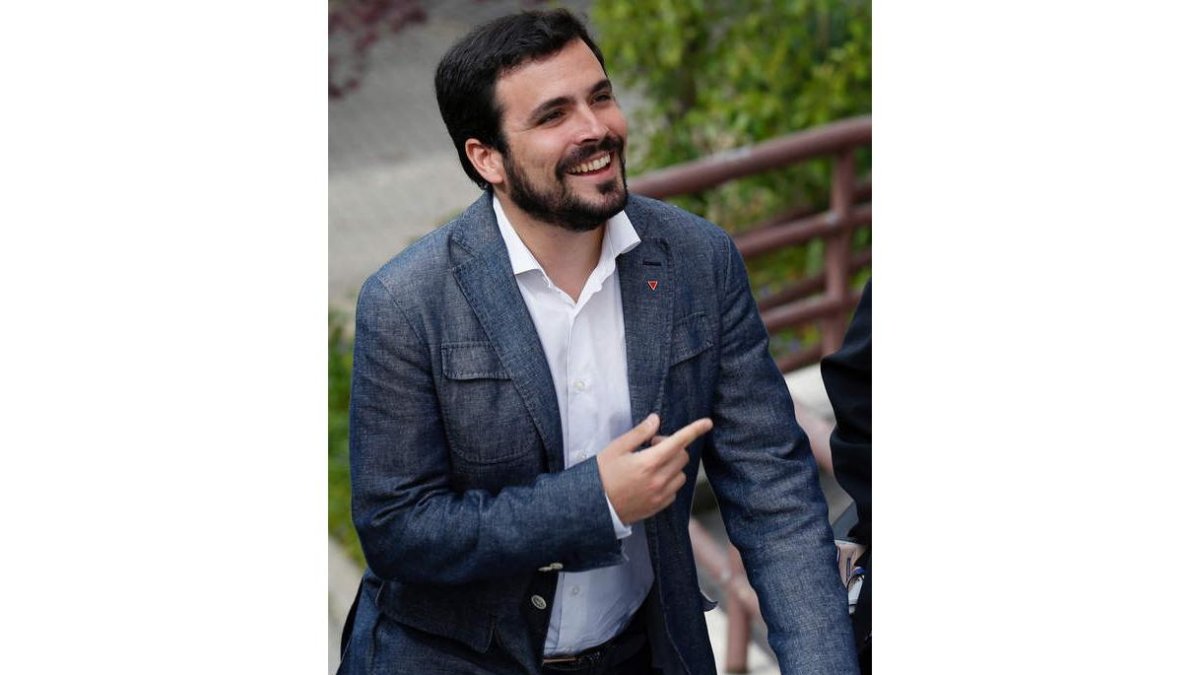 El portavoz de IU, Alberto Garzón. SERGIO BARRENECHEA