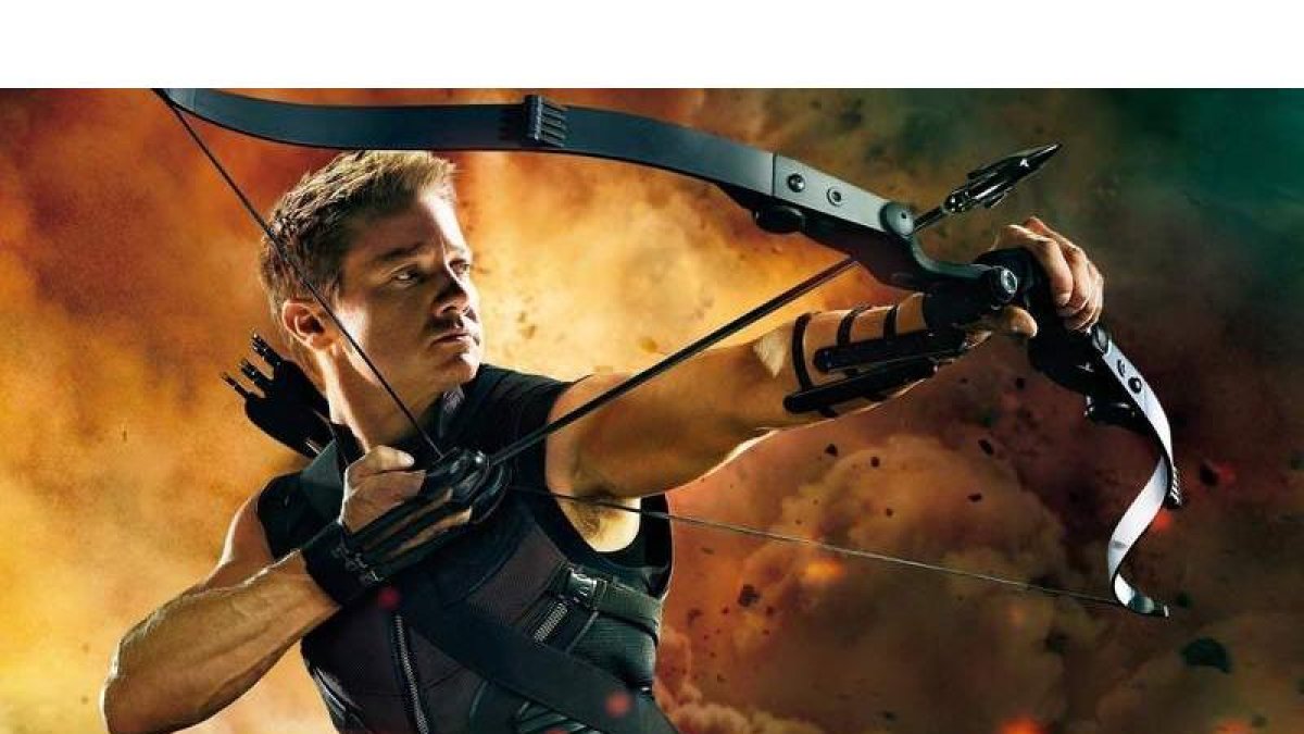 El actor Jeremy Renner en el papel de Ojo de Halcón. MARVEL
