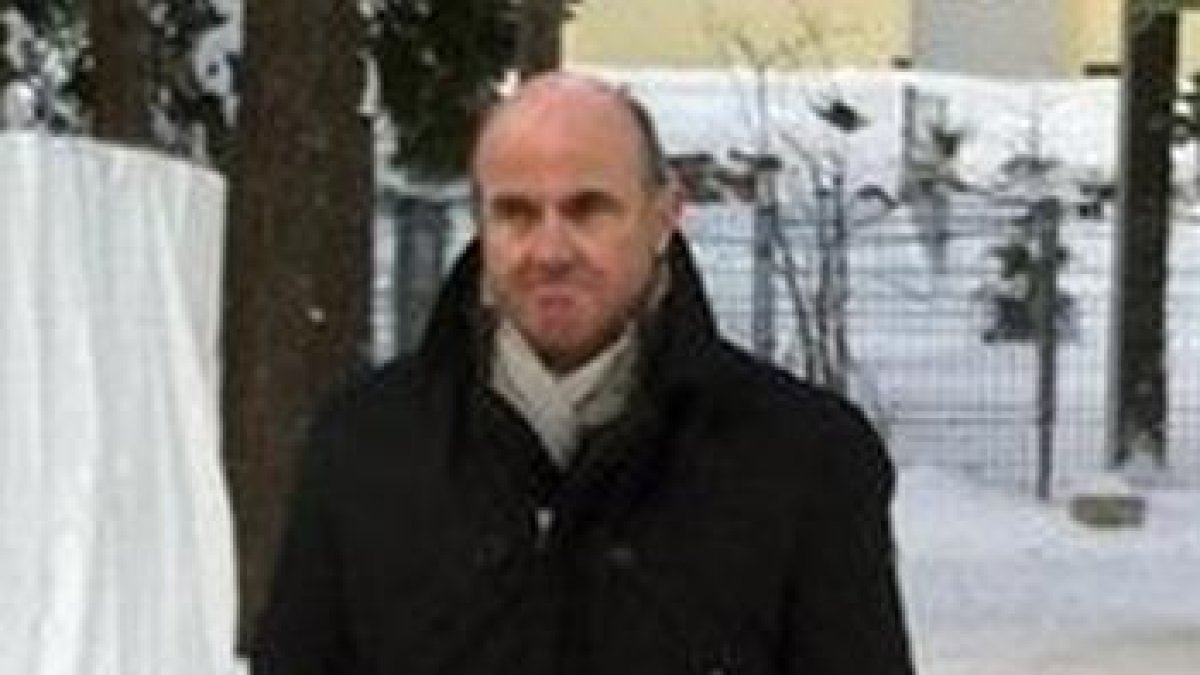 El ministro de Economía en funciones, Luis de Guindos, en Davos, este sábado.