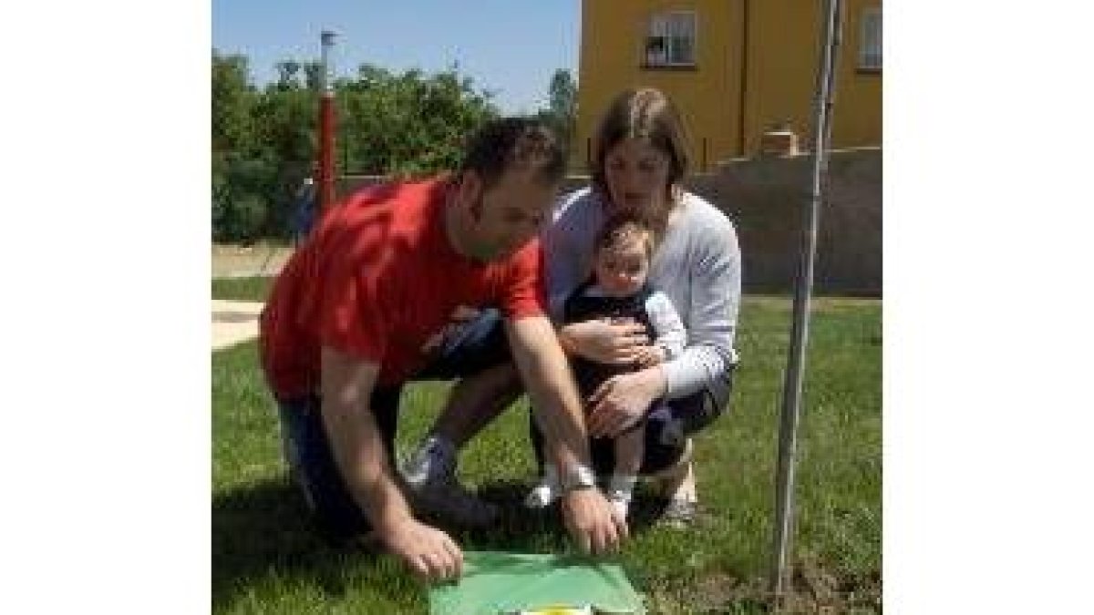 Uno de las familias en el parque Jazmín