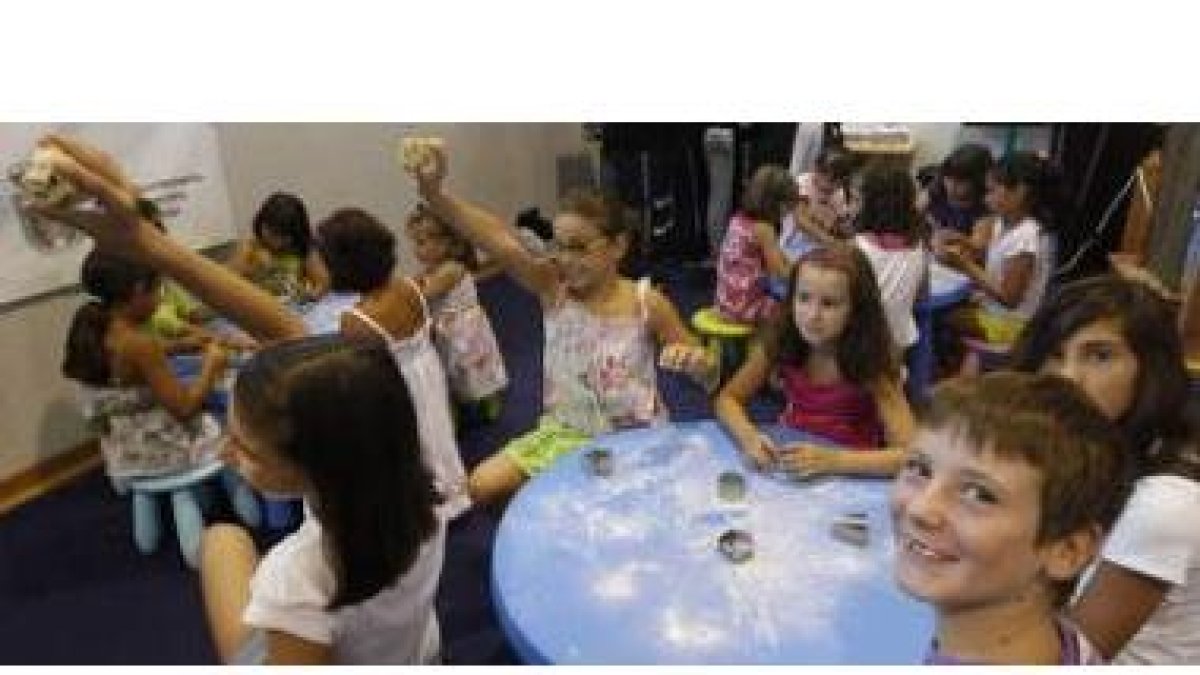 Los niños fueron también protagonistas de la feria en la que se celebraron varios talleres infantile