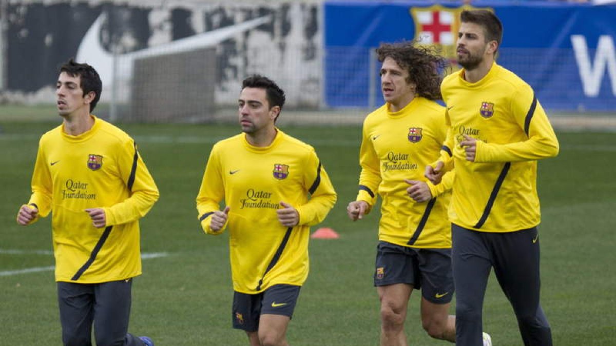 Xavi está tocado y podría perderse el partido de este sábado ante el Valencia.
