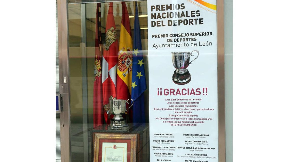 El galardón estará expuesto hasta finales de mayo. DL