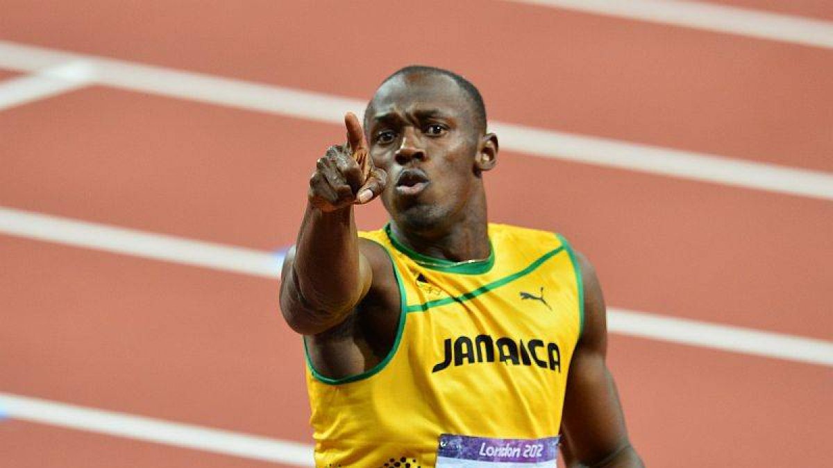 Bolt celebra la medalla de oro en 200 metros en los pasados Juegos Olímpicos de Londres.