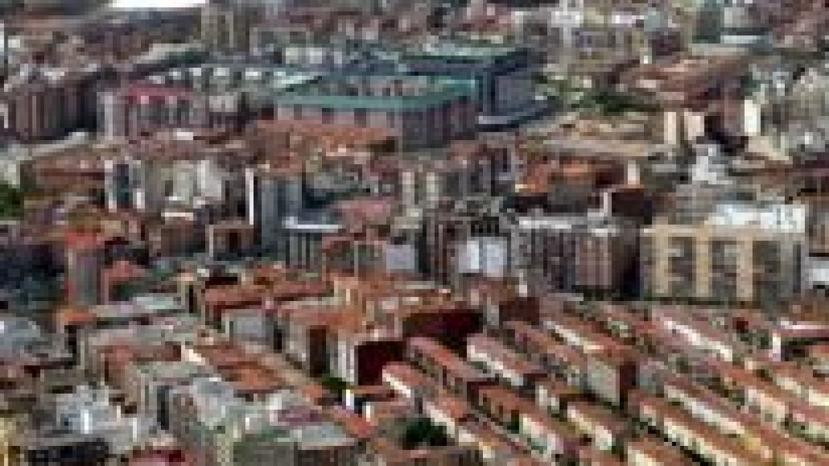 Vista aérea de la capital leonesa que se encuentra a la espera de un nuevo PGOU