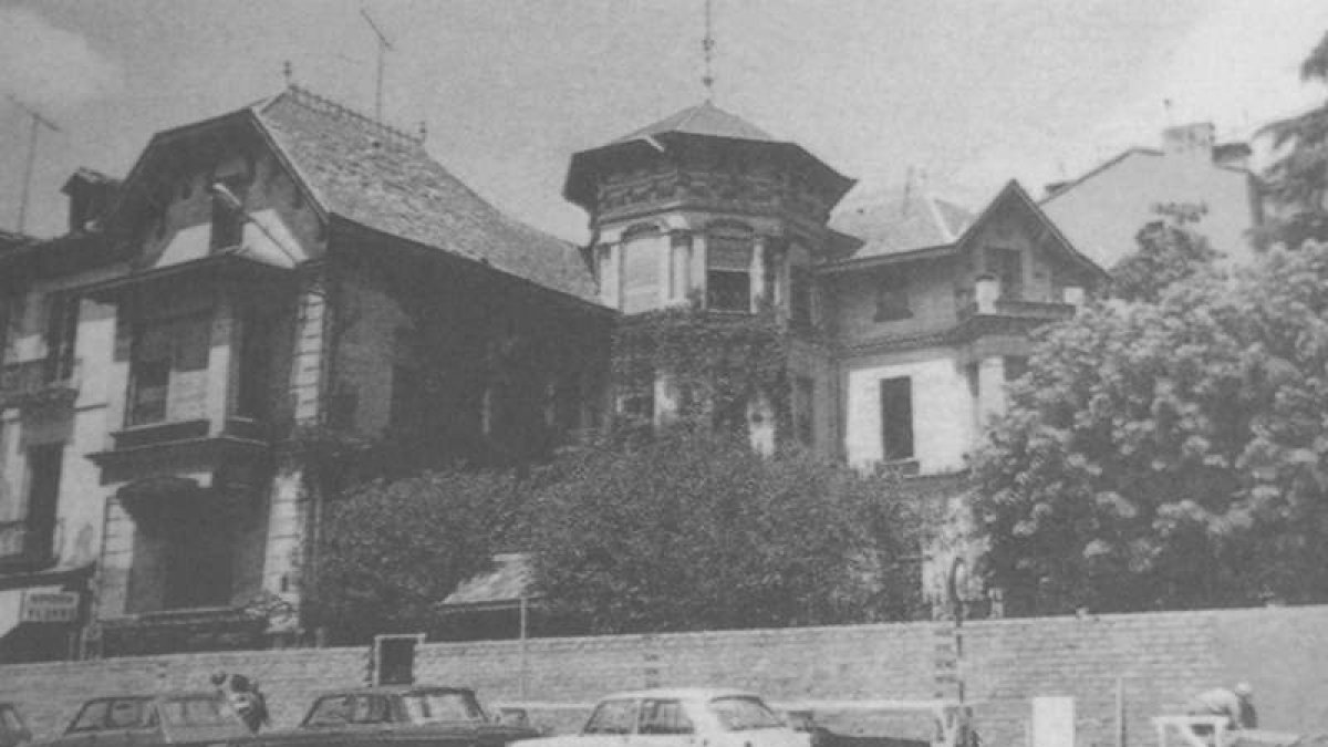 Aspecto del chalet de Francisco Alfageme, derribado en 1972.