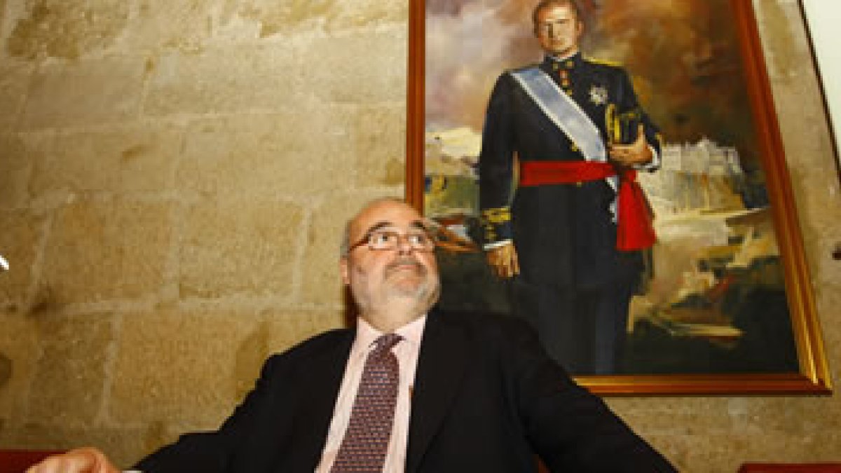 Gómez Navarro ayer, en la rueda de prensa.