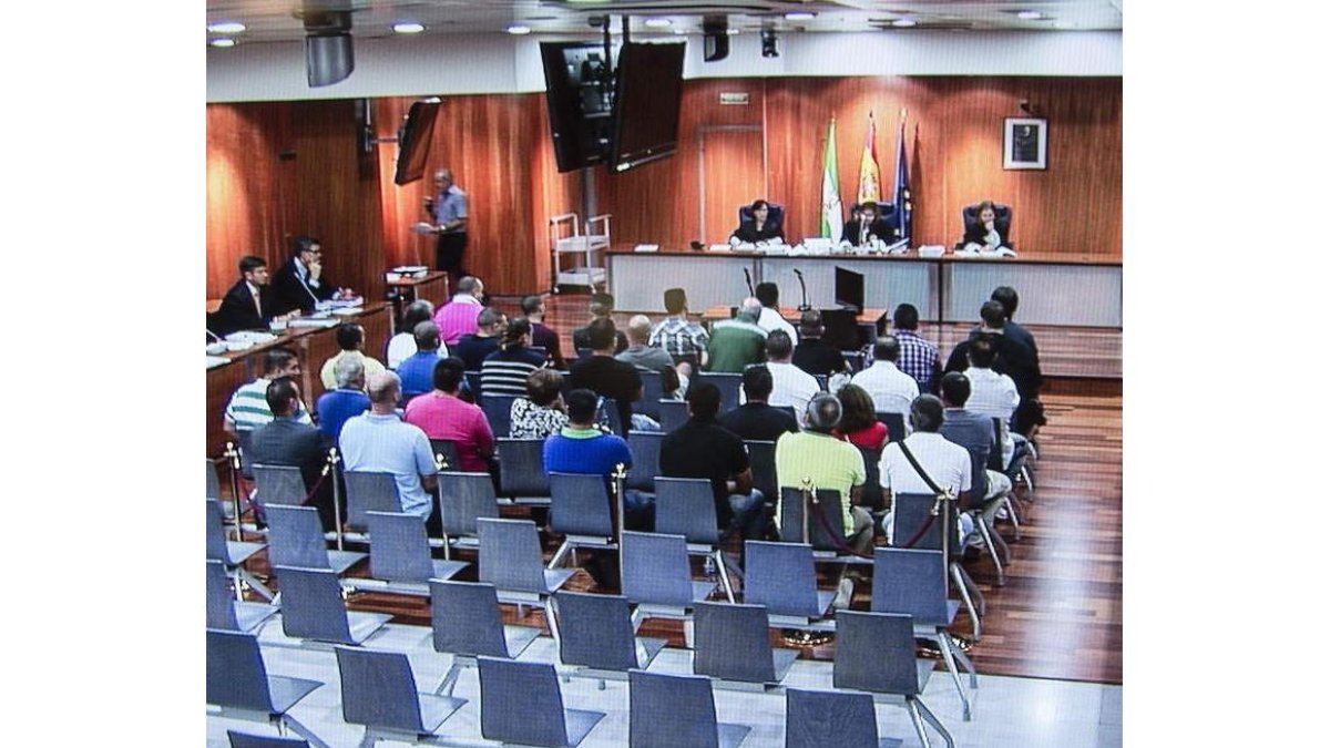 Un momento de un juicio celebrado en Málaga.
