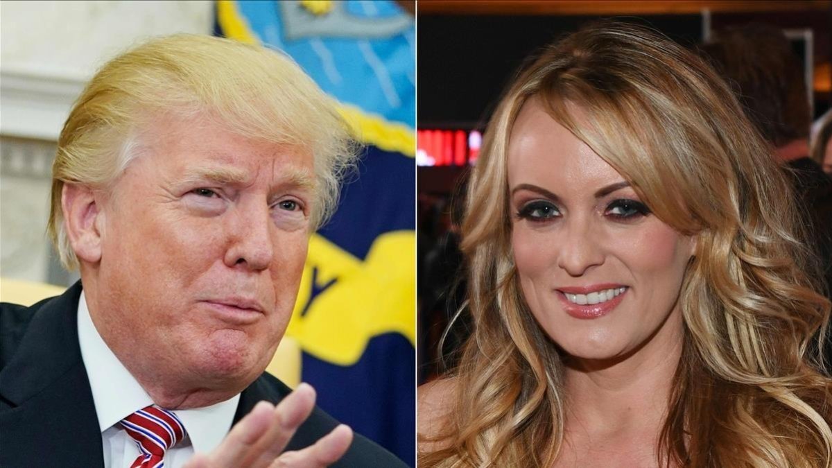 Donald Trump y Stormy Daniels.