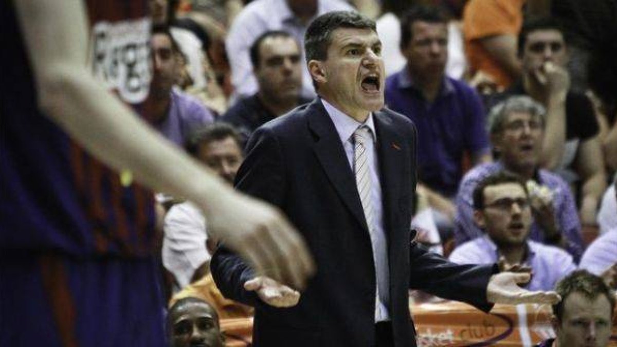 Perasovic, en un partido frente al Barça la pasada temporada.