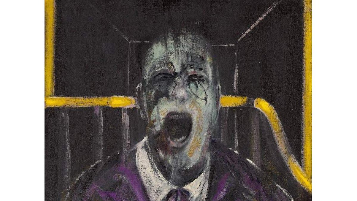 Detalle de la obra ‘Estudio de una cabeza’, de Francis Bacon.