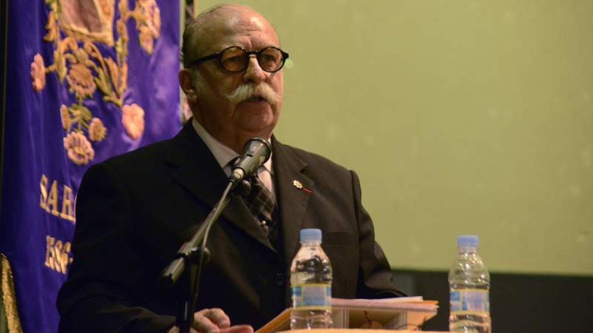 Fernando de Arvizu, durante el pregón del sábado.