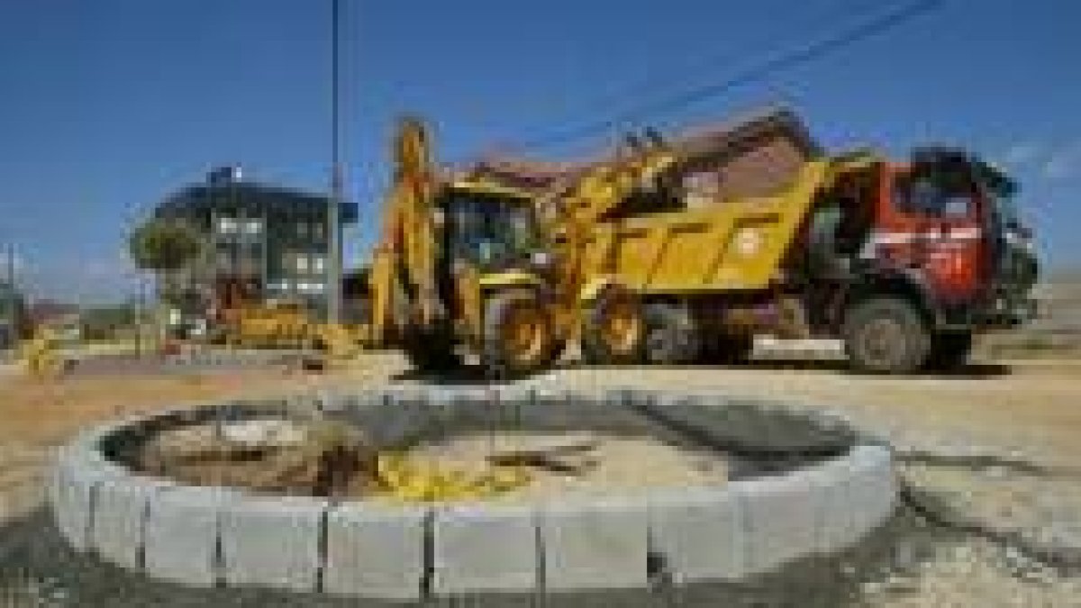 Actualmente se están realizando las obras en la calle El Jano en Montejos del Camino