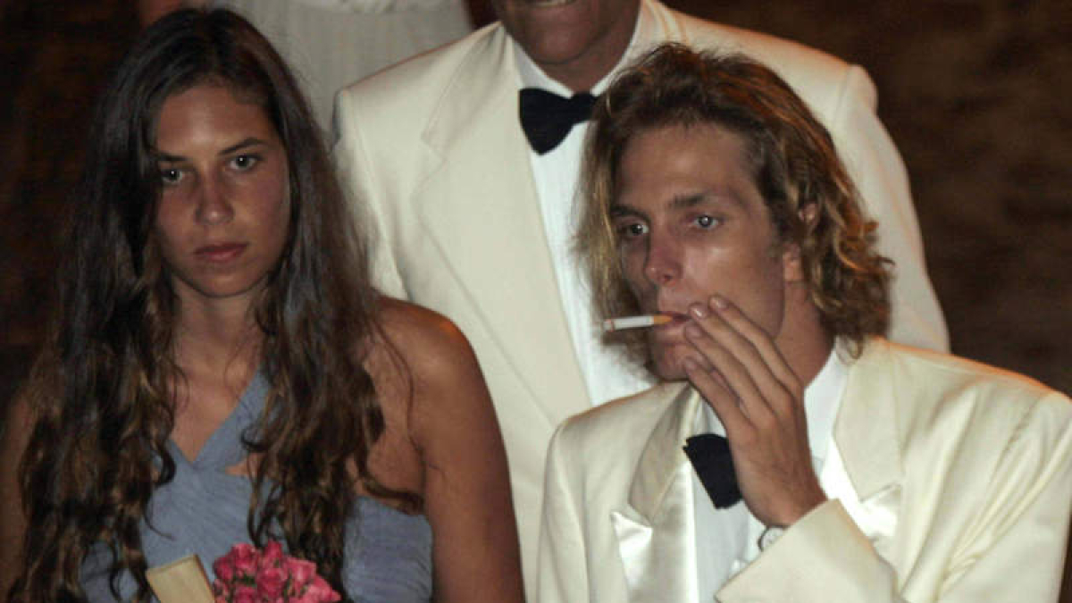 Tatiana Santo Domingo y Andrea Casiraghi, en la boda de Lauren Davis y Andrés Santo Domingo Dávila.