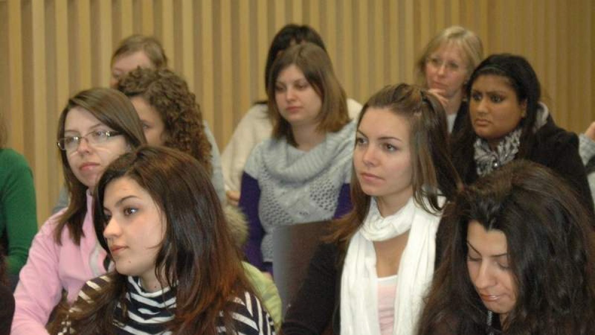 Un grupo de alumnos Erasmus que han pasado por la ULE.