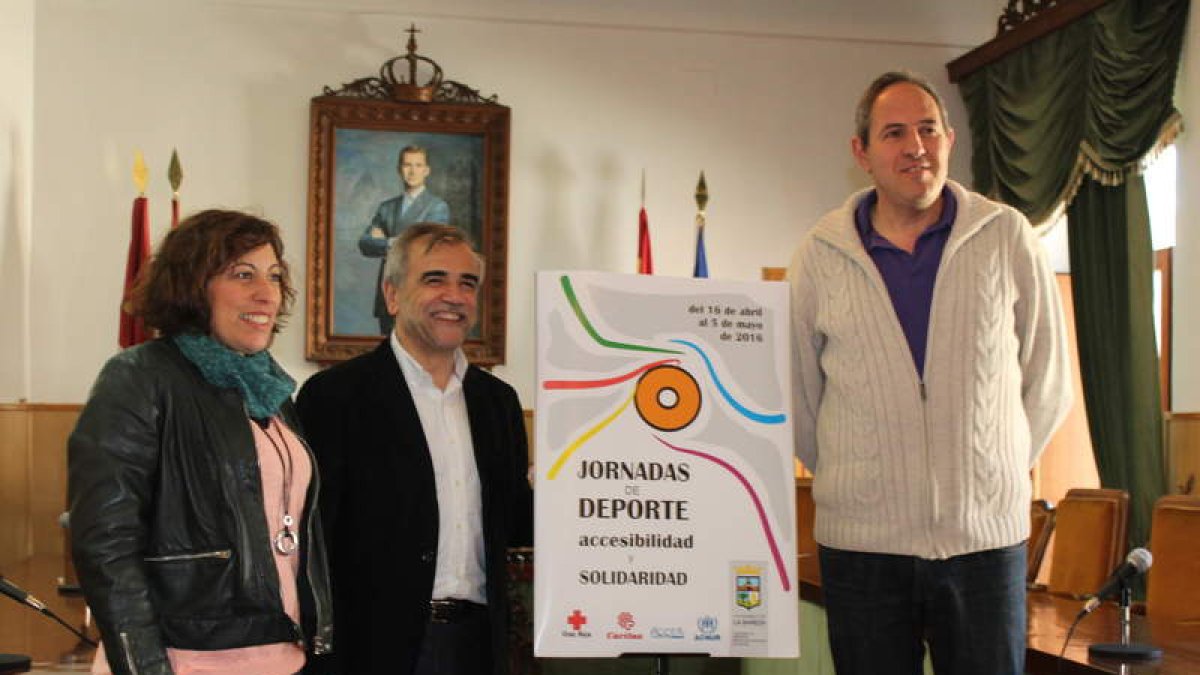 Carmen González, José Miguel Palazuelo y José Ignacio Salgado. A.V.